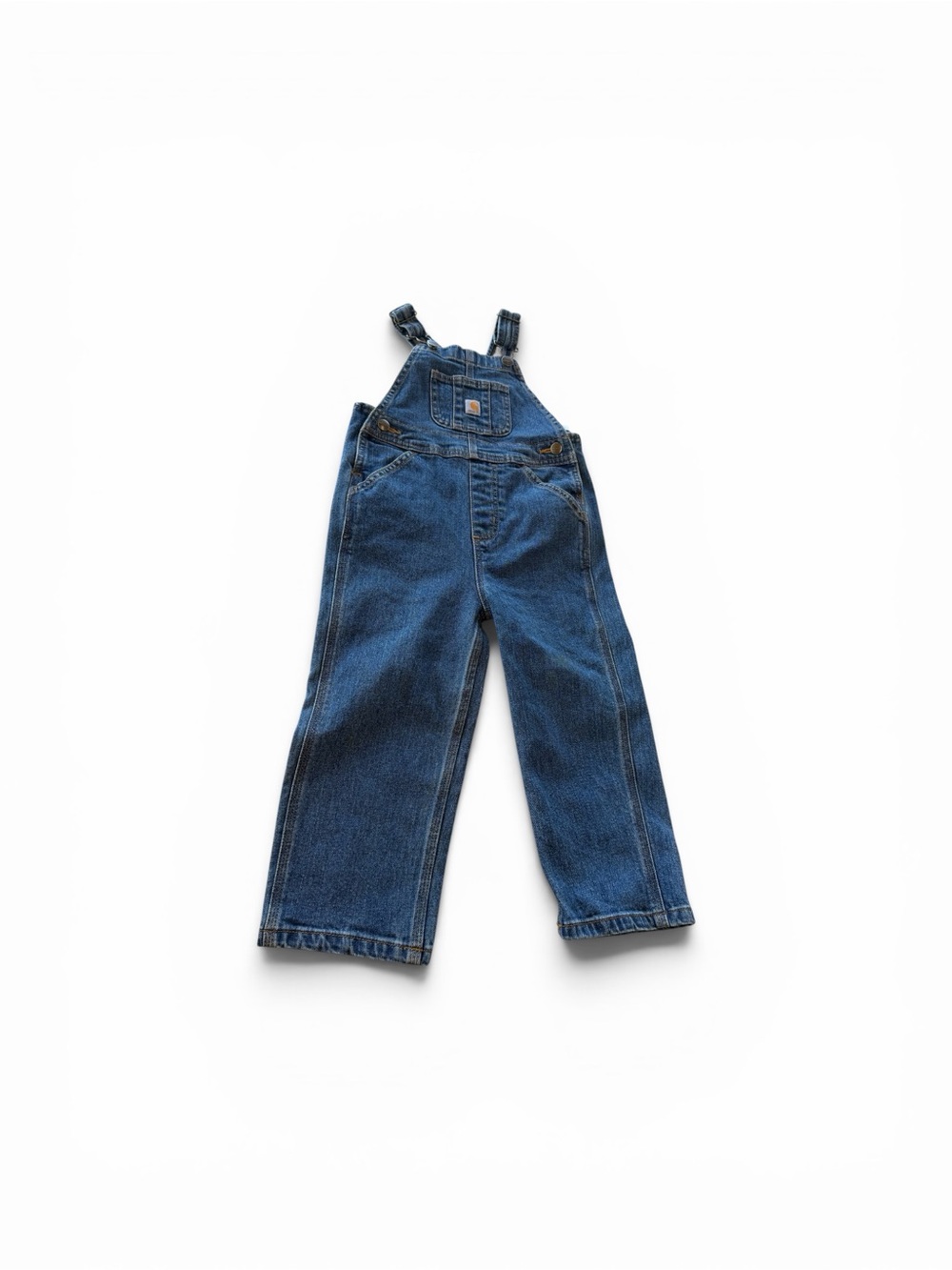 Carharrt Classic Blue Denim Kids Overalls 3T